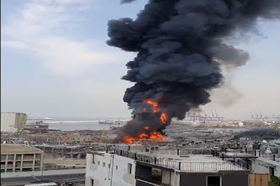 Massive Fire Breaks Out At Beirut Port Again   Killed Many Peoples   World News - 77