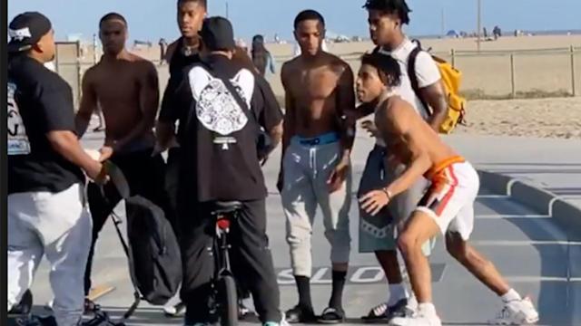 NLE Choppa And Crew Viral Fight Video Trending On The Internet - 27