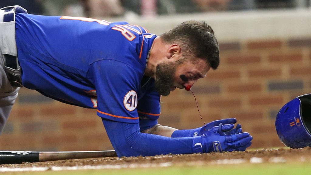 Kevin Pillar Injury Latest Viral Video  New York Mets Star Was Left Bloodied After Hit By Ball - 68