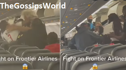 Watch Milli Miami Flight Fight Viral Video  White Guy Shown Beating Black Guy On Frontier Airlines - 29