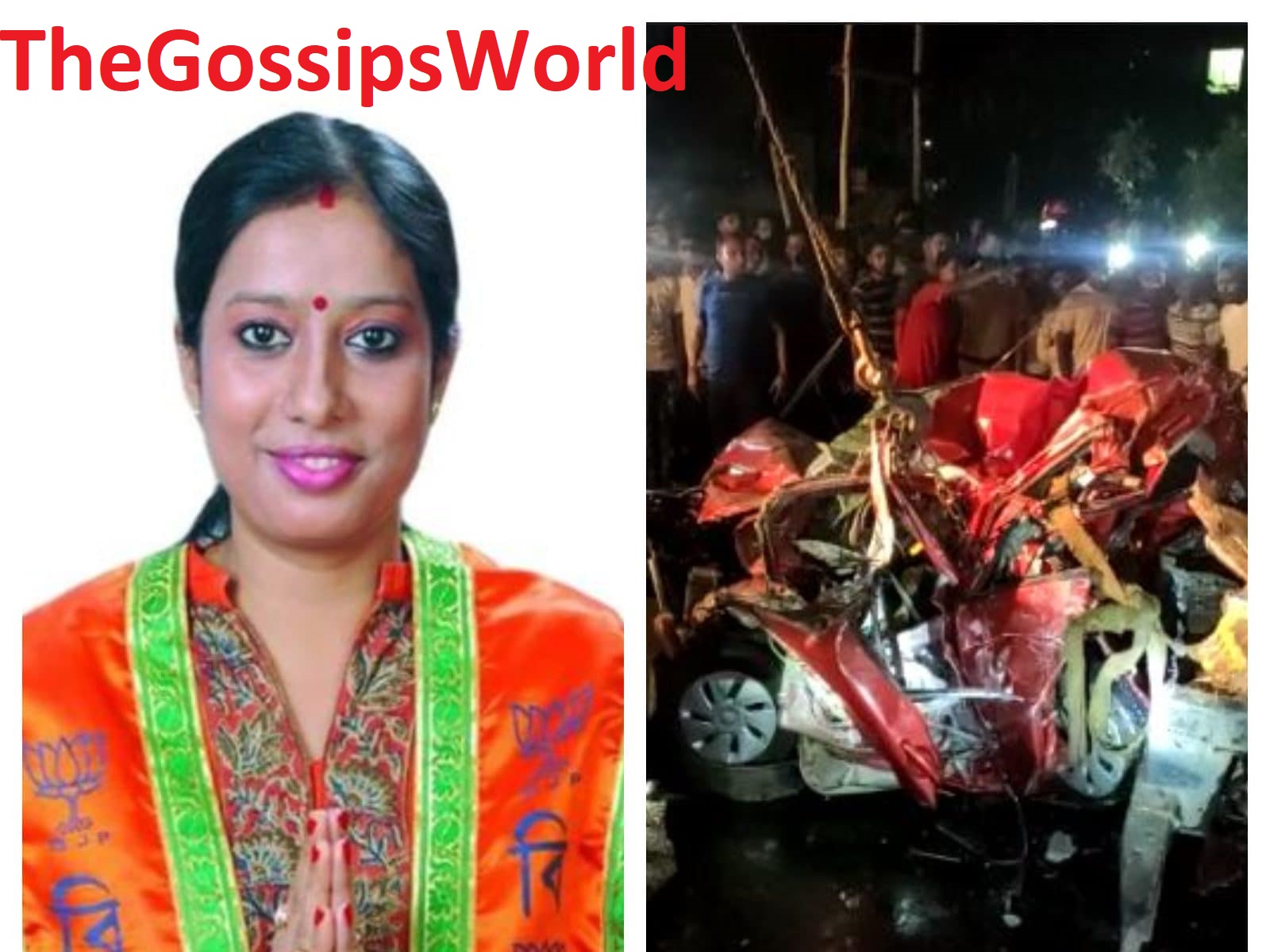 Tista Biswas Car Accident Video  BJP Civic Chairman Kolkata Died  Check Death Reason Cause  News  Funeral  - 3