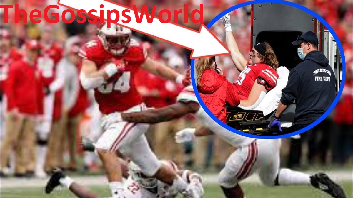 Clay Cundiff Injury Video Went Viral  Wisconsin TE Player s Leg Injury   Health Updates  - 46