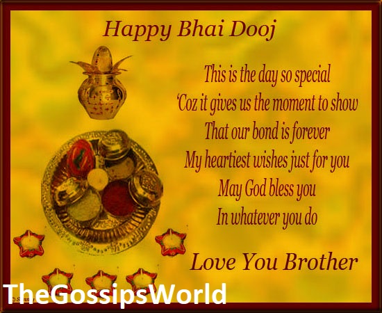 Happy Bhai Dooj 2021 Best Quotes Wishes For Brother   Sister SMS Messages Lines  Whatsapp Status Video - 74