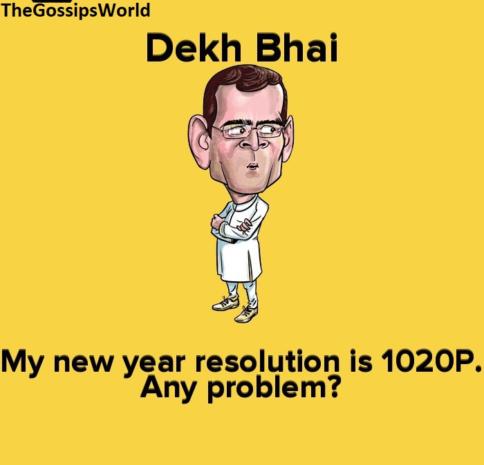 Happy New Year 2022 Funny HNY Dekh Bhai Memes Trolls Jokes Shayari Messages HD Pics  - 86