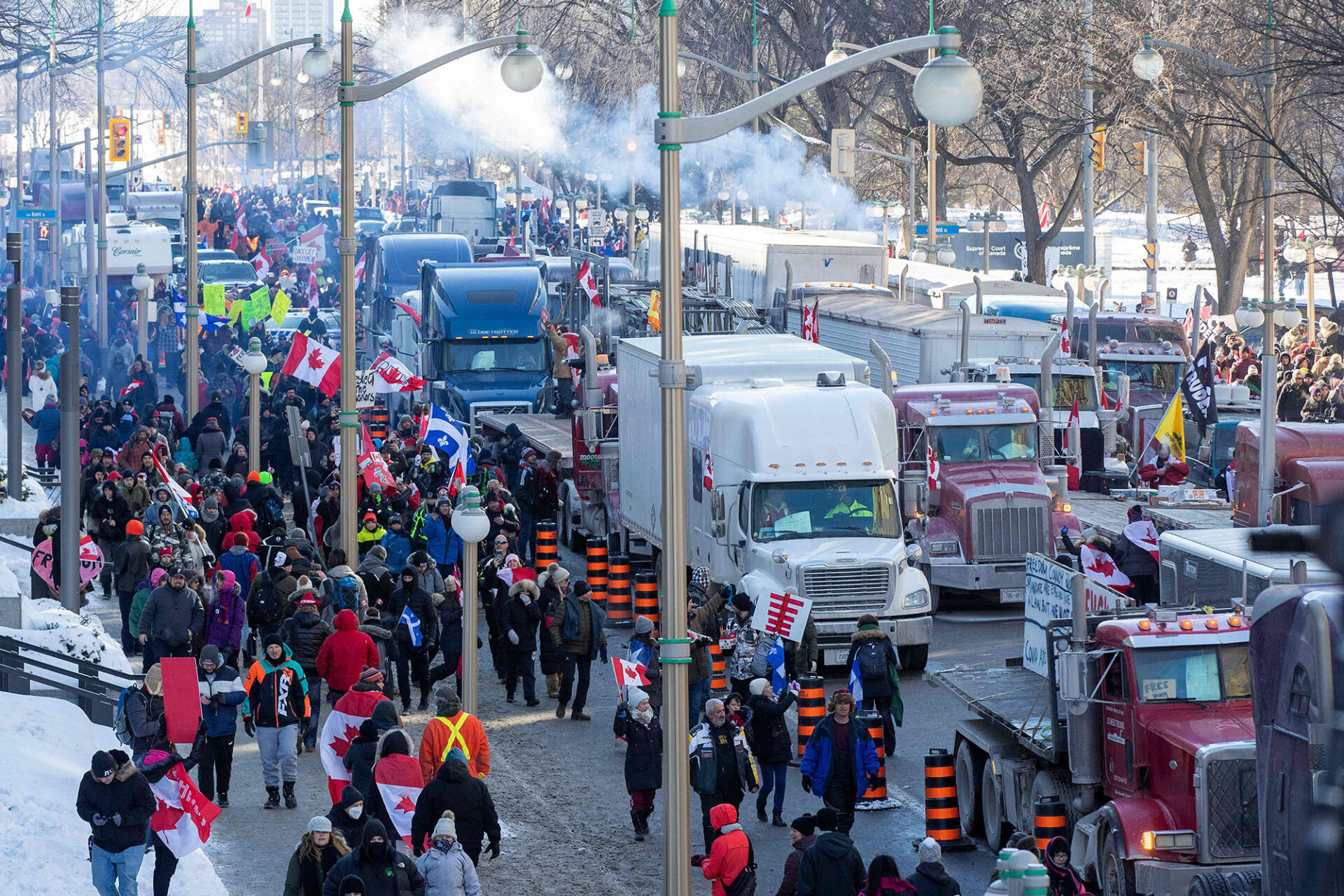 VIDEO  Canada Truckers Freedom Convoy Twitter Pics   Videos Went Viral  Details Explained  - 16