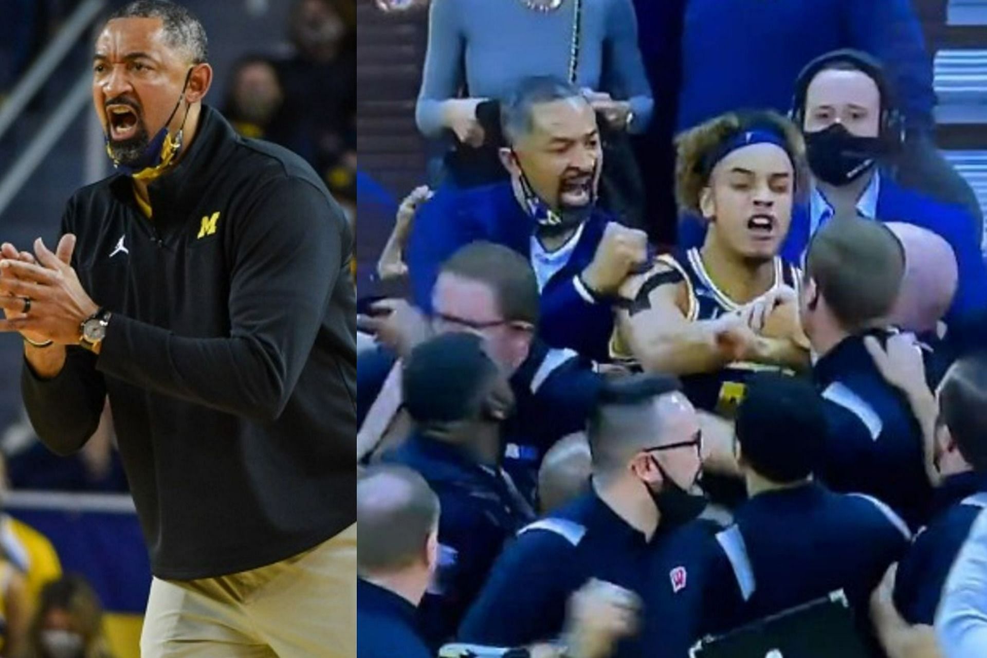 Juwan Howard Fight Video  Juwan Howard Video Viral On Twitter  Punch At Wisconsin Basketball Coach  Leaves Scandalized  - 90