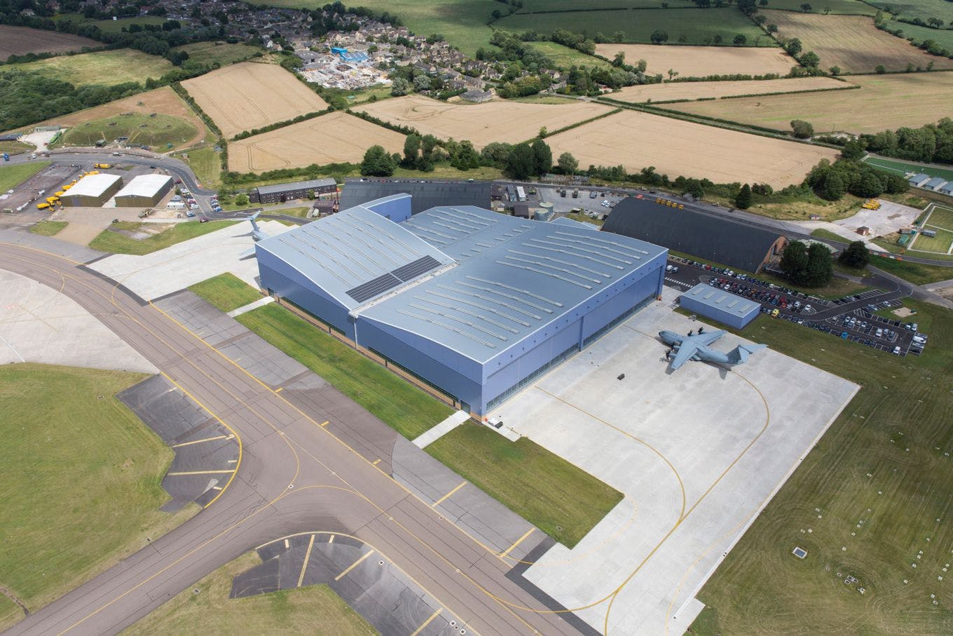 VIDEO  RAF Hangar And Army Building Damaged  Video Shows Storm Eunice Rips Off  - 70