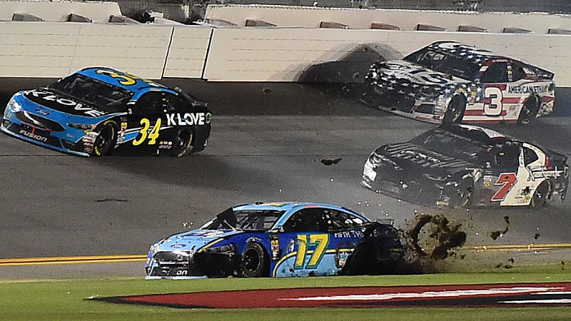 VIDEO  Ricky Stenhouse Jr Accident Video Went Viral  Who Won Daytona 500  Results And Live Updates  - 44