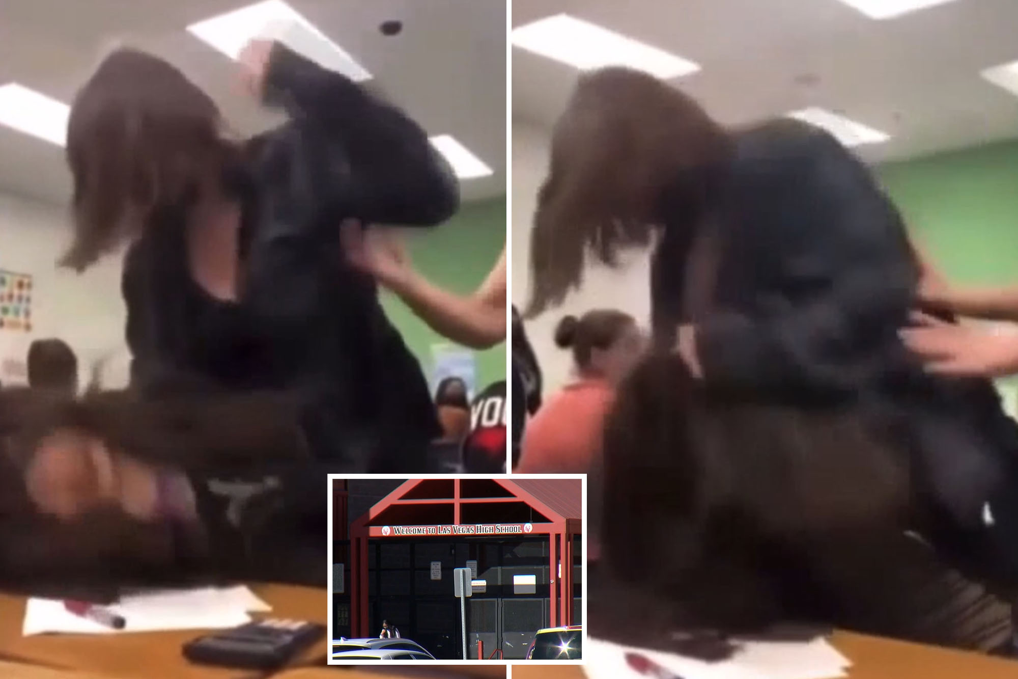 VIDEO  Las Vegas Student Violent Attack Video Went Viral All Over The Social Media  - 19