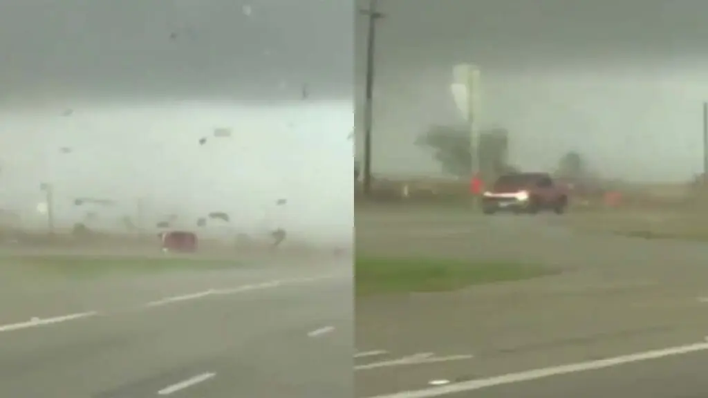 Chevy Truck Flipped By Tornado Video