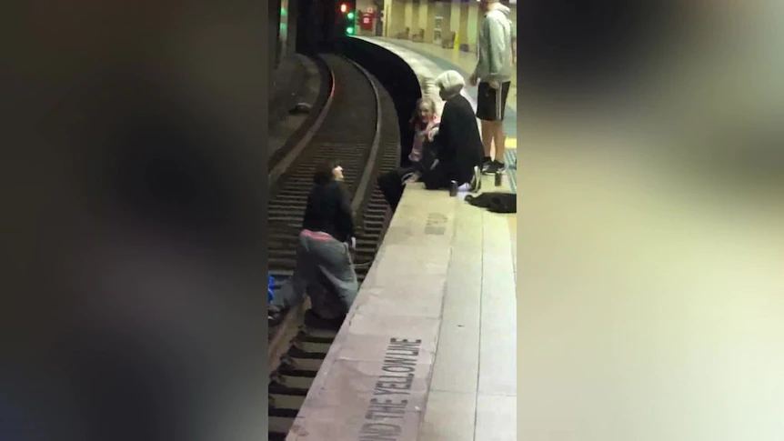 Man falls into tracks at Redfern station 