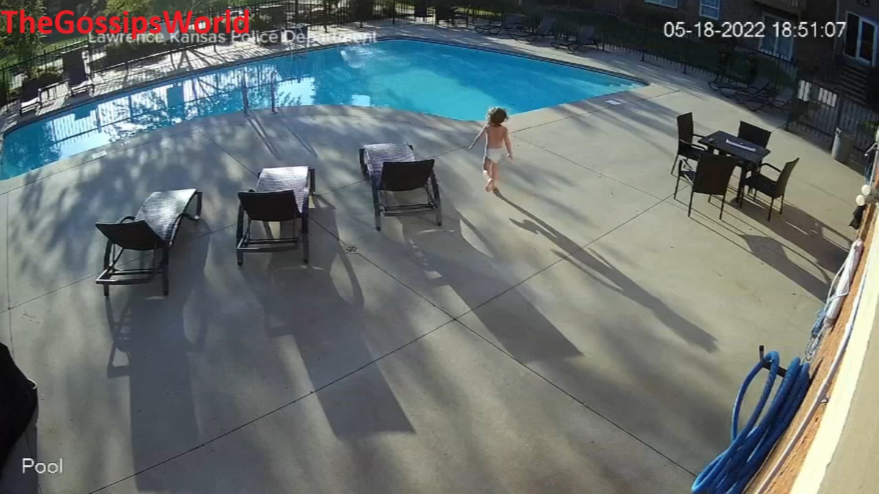 VIDEO  Kansas Dad   His Son Save Autistic 4 Year Old Guy From Drowning In Apartment Pool Video CCTV Viral All Over  - 15